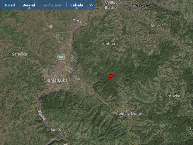 Zemljotres jačine 4.0 stepena Rihterove skale pogodio je u poslijepodnevnim satima područje Banjaluke.