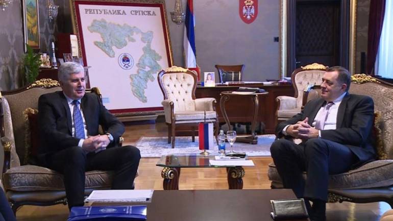 Sastanak Dodika, Čovića i Izetbegovića o formiranju vlasti