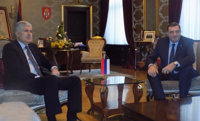 Počeo sastanak Dodika i Čovića u Banjaluci