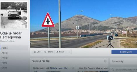Snalažljivi Hercegovci: Obaveštenja o radaru na “Fejsbuku”