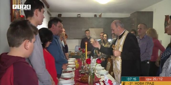 Sveti Nikola proslavljen u porodici Lukić iz Prijedora (VIDEO)
