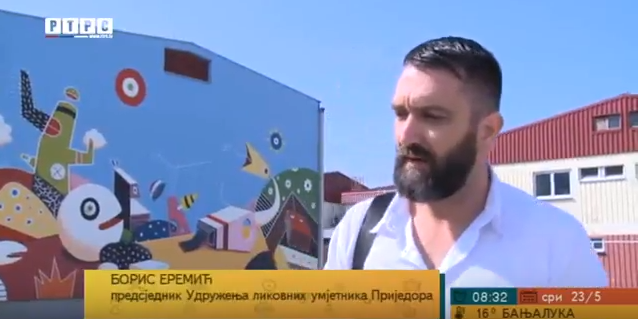 Udruženje likovnih umjetnika Prijedora raspisalo konkurs za šesti prijedorski mural (VIDEO)