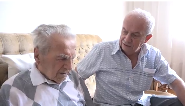Udruženje penzinera i SUBNOR posjetili 97-godišnjeg Branka Zrnića (VIDEO)