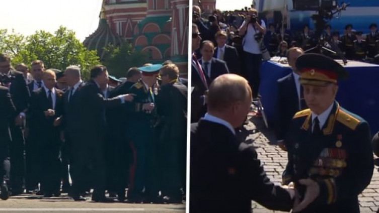 Osiguranje odguralo veterana, a onda je Putin pokazao kako se poštuju bivši borci