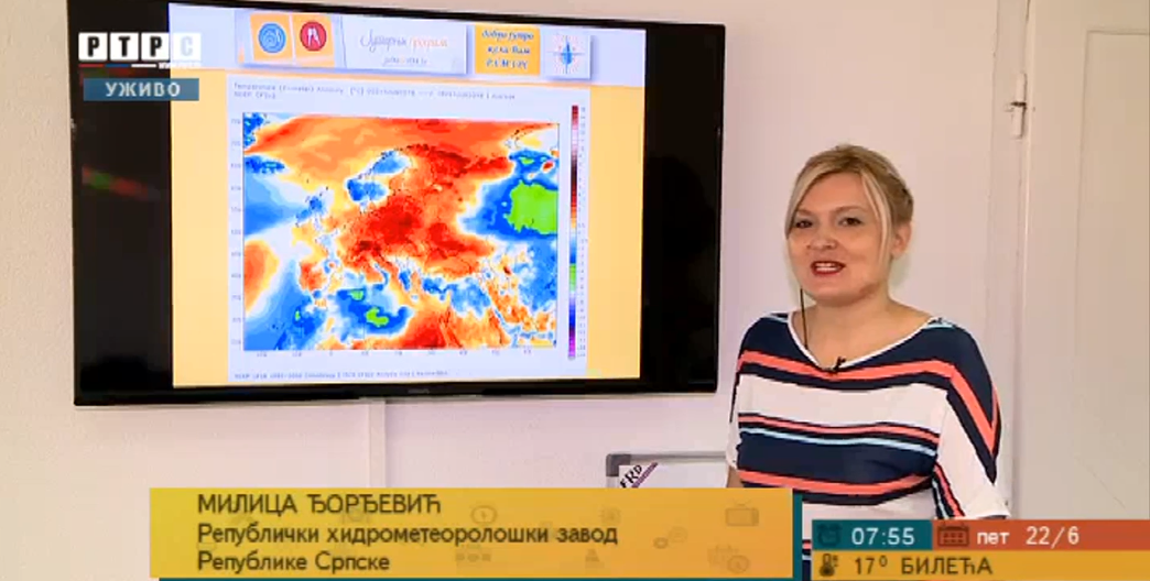 Meteorolog  Milica Đorđević prognozira vrijeme za naredne dane (VIDEO)