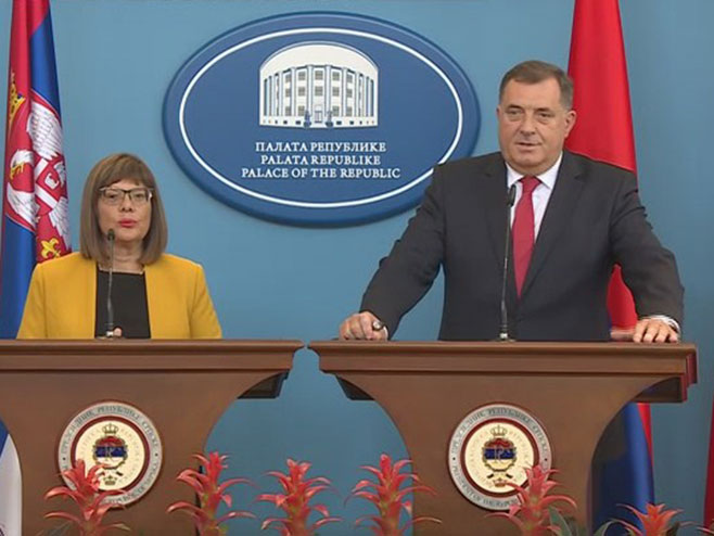 Dodik-Gojković: Bliska saradnja Srbije i Srpske (VIDEO)