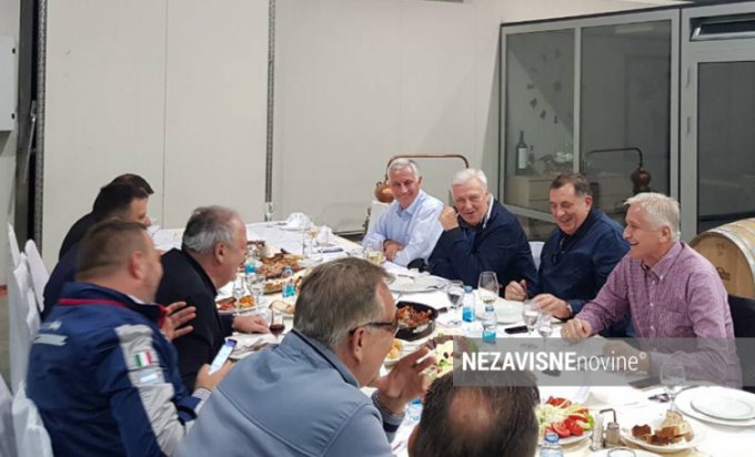 Dodik i Pavić na privatnom druženju u veseloj atmosferi FOTO