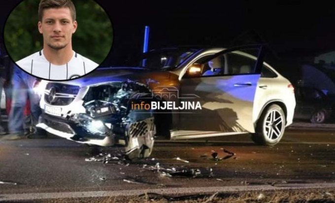 Fudbaler Luka Jović doživio saobraćajnu nesreću FOTO