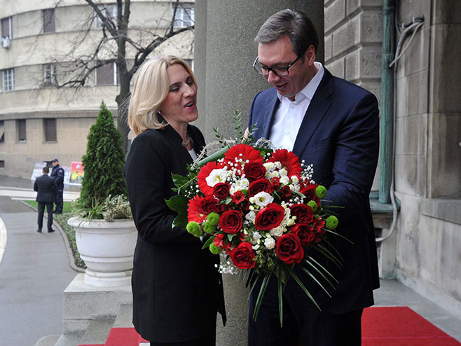 Cvijanovićeva zahvalila Vučiću za podršku Srpskoj (FOTO)