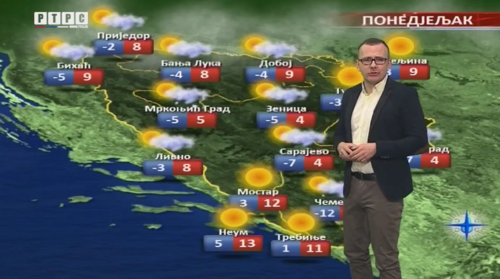 U ponedjeljak sunčano i prohladno, u Hercegovini jaka bura (VIDEO)