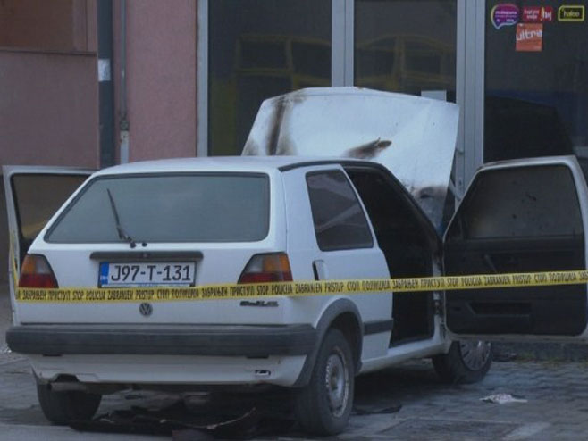 Zapaljen automobil u Prijedoru (FOTO)