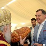 Patrijarh Irinej na proslavi Đurđevdana kod porodice Milorada Dodika (FOTO/VIDEO)