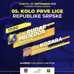 Vukojević Darko sudi utakmicu Rudar Prijedor-Kozara