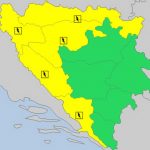 Žuti meteoalarm za veći dio BiH: U četvrtak nevrijeme
