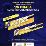 Drinić Velimir sudi utakmicu 1/8 finala Kupa Republike Srpske Rudar Prijedor-Borac (Banjaluka)