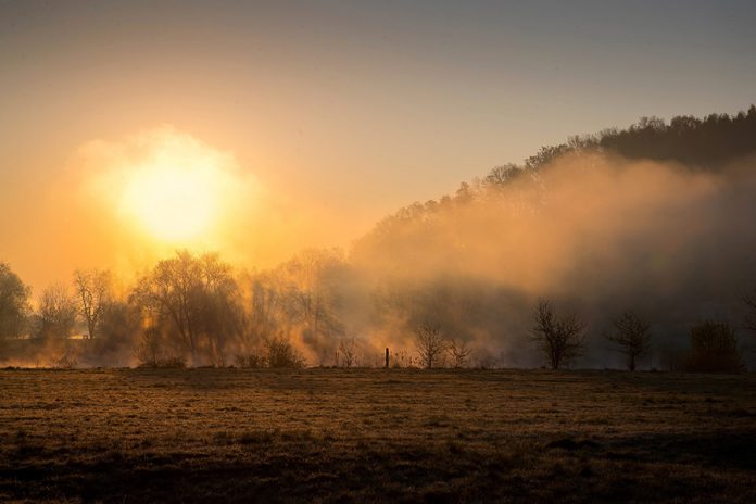 Sunrise in Tyniec