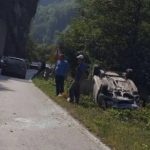 Jezivi prizori: Sudar dva automobila, povrijeđena jedna osoba