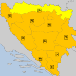 Očekuju se olujni udari vjetra, izdato narandžasto upozorenje