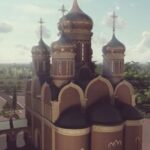 Dodik, Kalabuhov i episkop Јefrem obilaze gradilište srpsko-ruskog hrama
