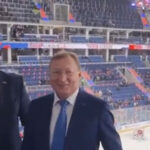 Dodik sa direktorom kompanije “Zarubežnjeft” na hokejaškoj utakmici (VIDEO)