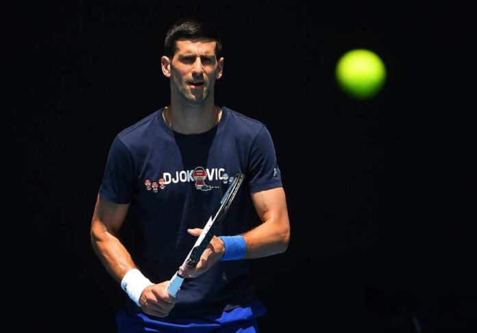 Serbian tennis player Novak Djokovic