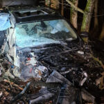 STRAVIČAN UDES Automobil potpuno uništen, vozač lakše povrijeđen (FOTO)