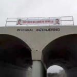 Na vijaduktu osvanuo transparent s likom Ivana Begića (VIDEO)