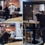 Kafanska tuča - Letjele stolice i šake, kada je policija došla izgrlili se kao da ništa nije bilo (VIDEO)