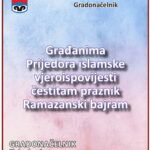 Gradonačelnik Prijedora Slobodan Javor čestitao Ramazanski bajram