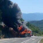 Izgorio autobus koji je prevozio djecu iz BiH ZAPALIO SE U HRVATSKOJ
