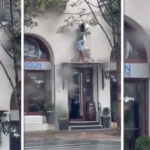 Uznemirujući snimak: Muškarac pao sa terase (VIDEO)