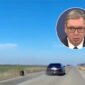 (VIDEO) OBJAVLJEN CIJELI SNIMAK INCIDENTA Vučić izašao iz automobila, vozilu u kome je putovao OTPAO TOČAK