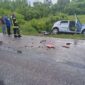 (FOTO) Sudar automobila i kamiona kod Doboja: Državljanin Srbije sa TEŠKIM POVREDAMA prevezen u UKC RS