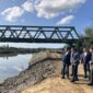 Dodik i Minić kod željezničkog mosta u Brezičanima kod Prijedora (FOTO/VIDEO)
