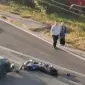 Težak sudar automobila i motocikla, saobraćaj otežan FOTO
