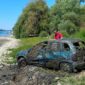 Dunav presušio i izbacio “opela”: Auto ukraden prije 13 godina otkriven zbog niskog vodostaja